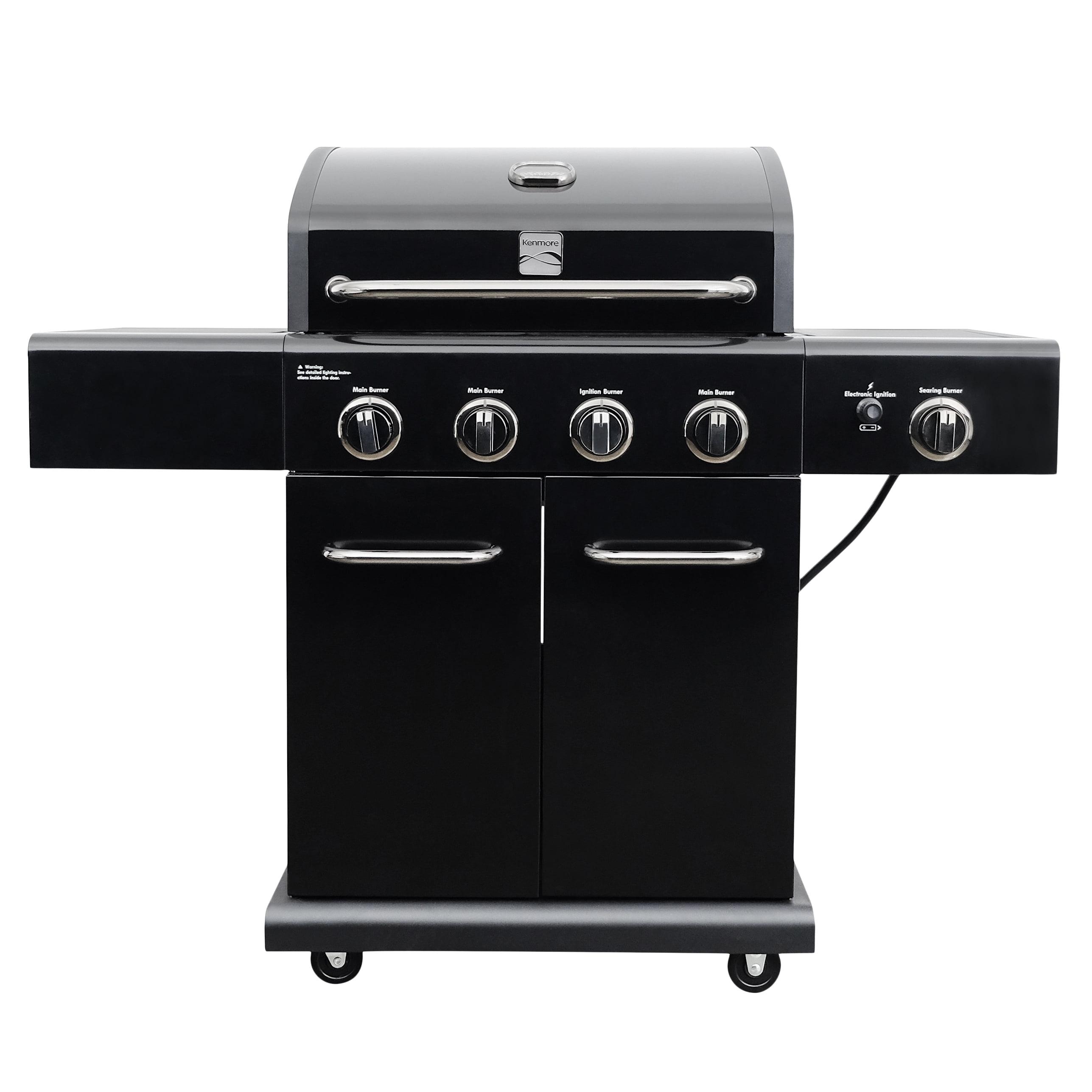 Kenmore 4-Burner Propane Gas Grill with Searing Side Burner