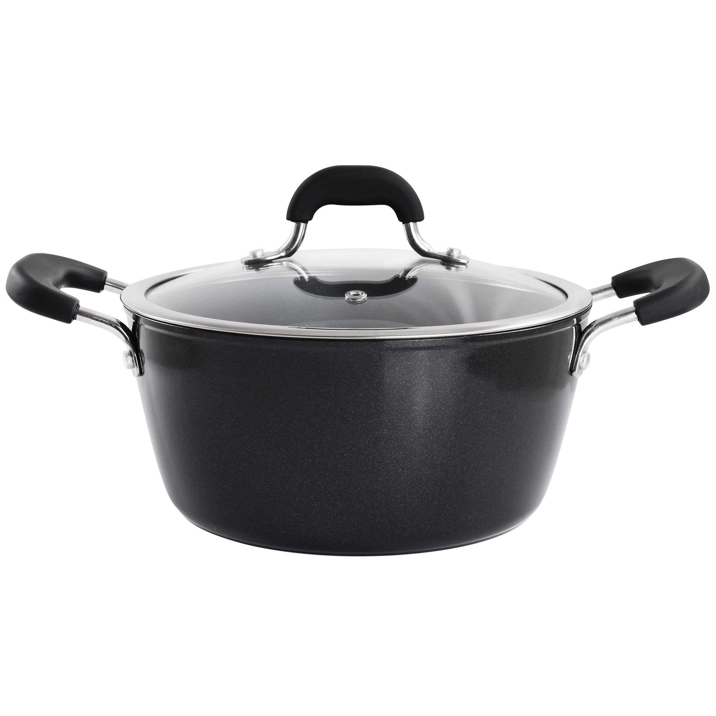 Kenmore Arlington 4.5 Quart Non-Stick Black Aluminum Dutch Oven