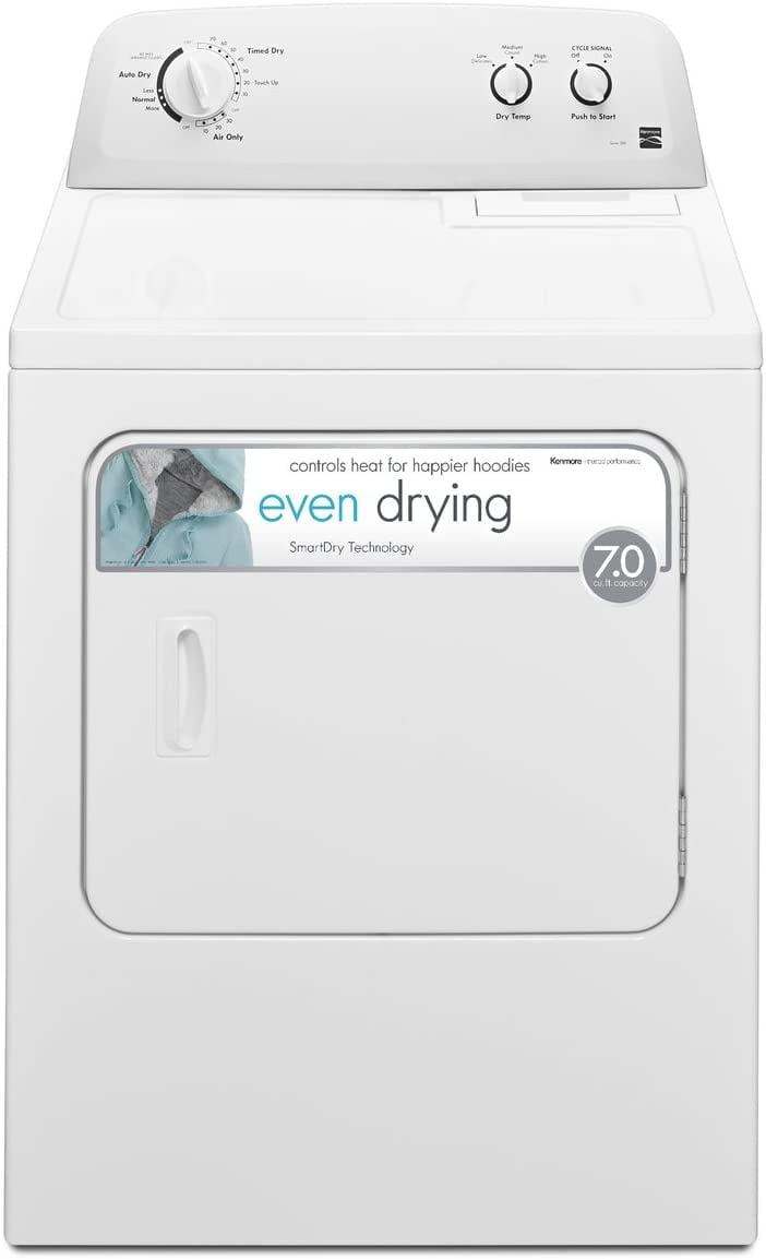 7.0 cu. ft. Electric Dryer w/ Wrinkle Guard - White