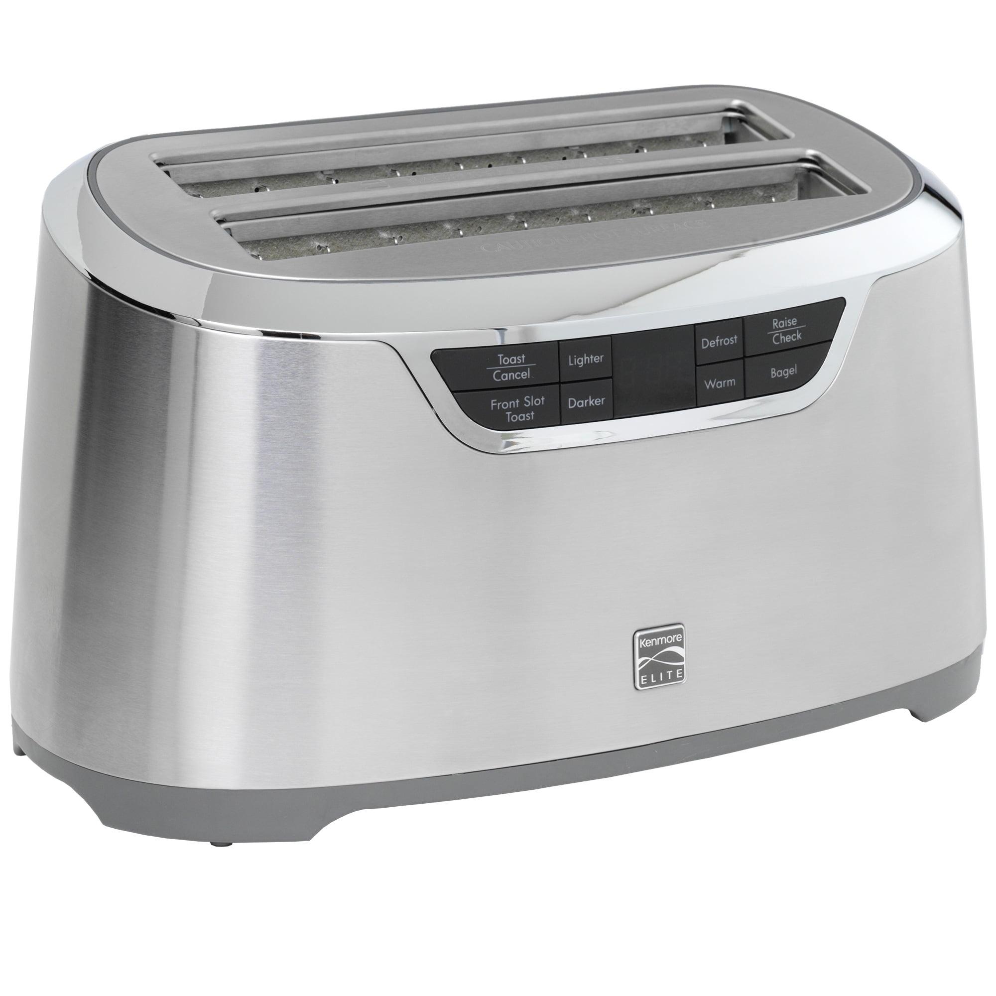 Stainless Steel 4-Slice Digital Long Slot Toaster