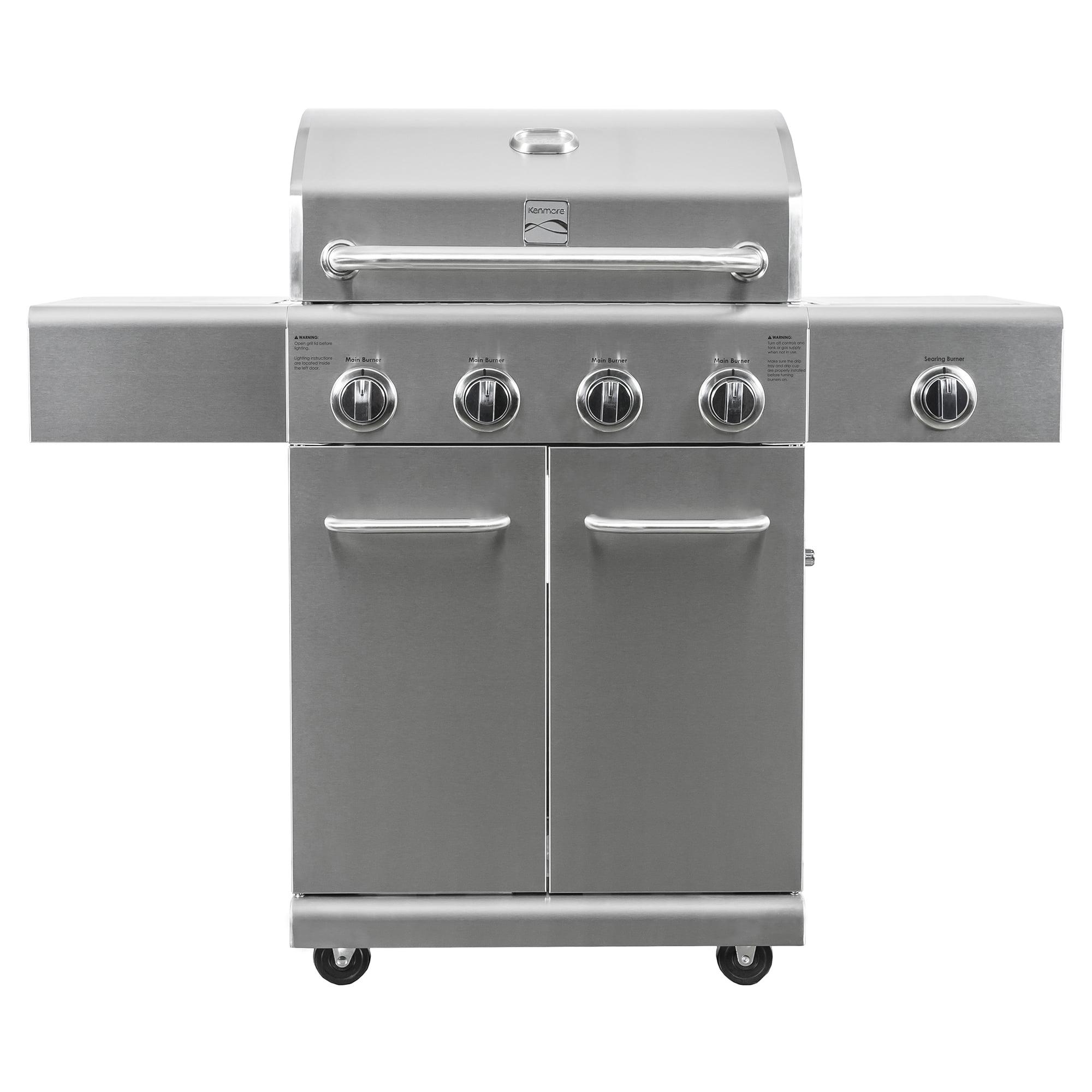 Kenmore 4 - Burner Free Standing Liquid Propane 52000 BTU Gas Grill with Cabinet