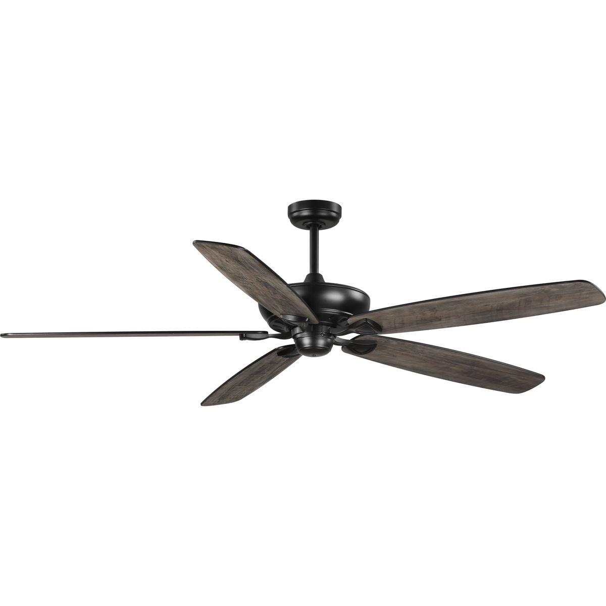 Kennedale Collection 72-Inch Five-Blade DC Motor Transitional Ceiling Fan Rustic Charcoal/Matte Black