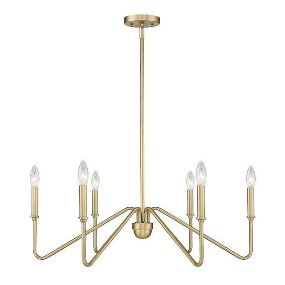 Golden Lighting Kennedy 6-Light Chandelier in Brushed Champagne Bronze