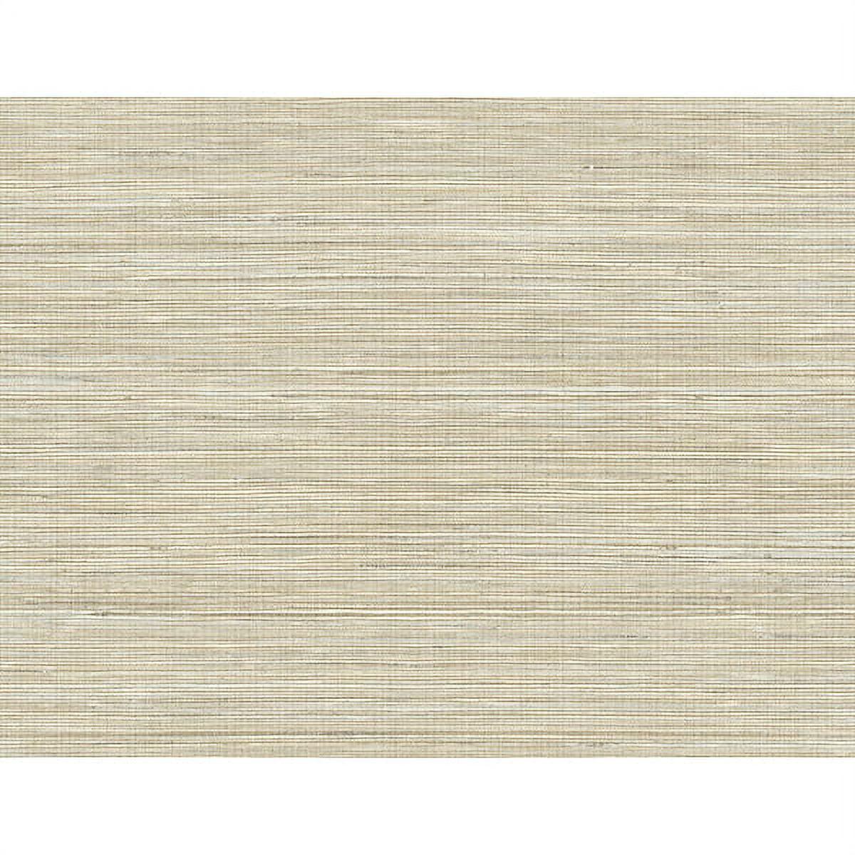 Baja Beige Faux Grasscloth 3D Wallpaper, 27-in by 27-ft