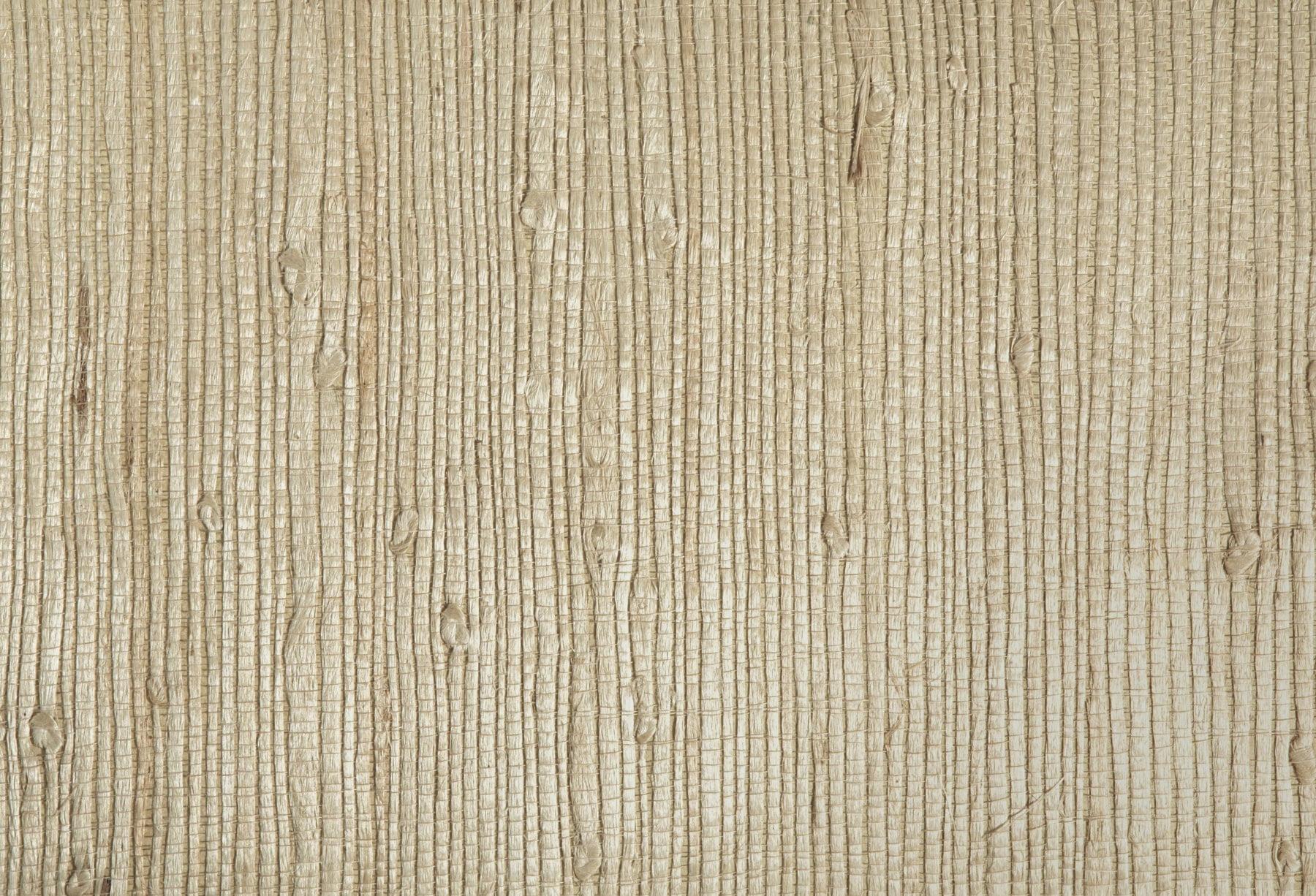 Beige Grasscloth Non-Pasted Washable Wallpaper Roll