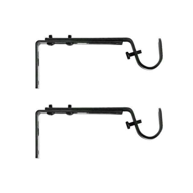 Kenney 3/4" Adjustable Brackets Curtain Rod Brackets & Reviews | Wayfair