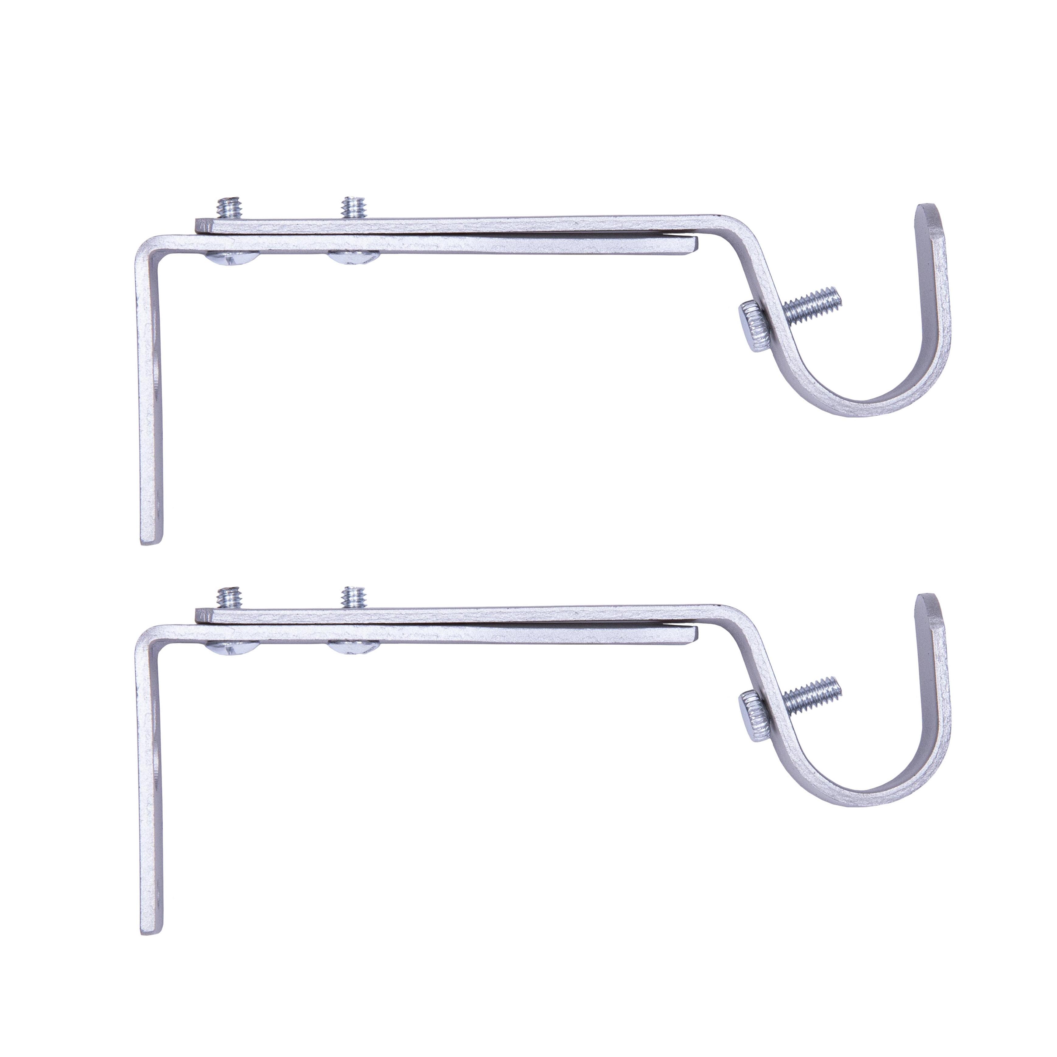 Kenney 3/4" Adjustable Brackets Curtain Rod Brackets