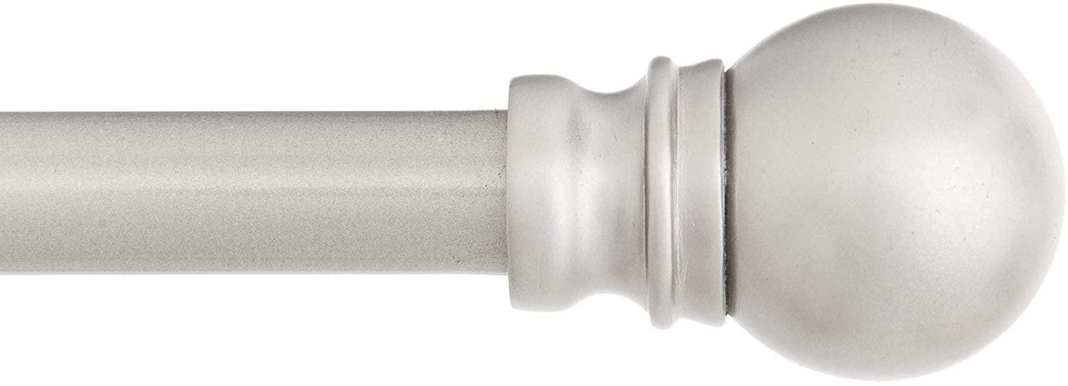 Kenney  Kingstown Metal Adjustable 0.5" Single Curtain Rod & Reviews | Wayfair