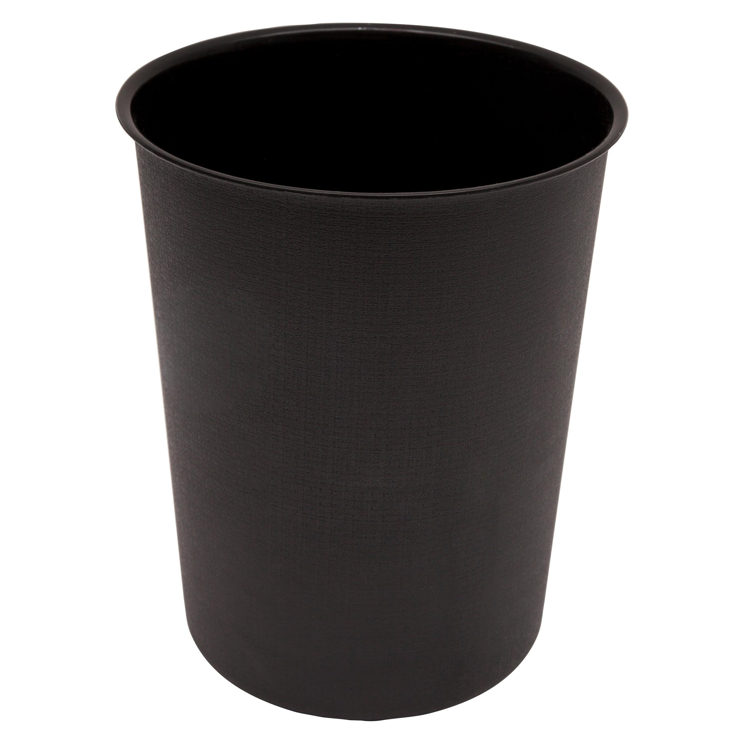 Kenney  Storage Made Simple Plastic Waste Paper Basket Black