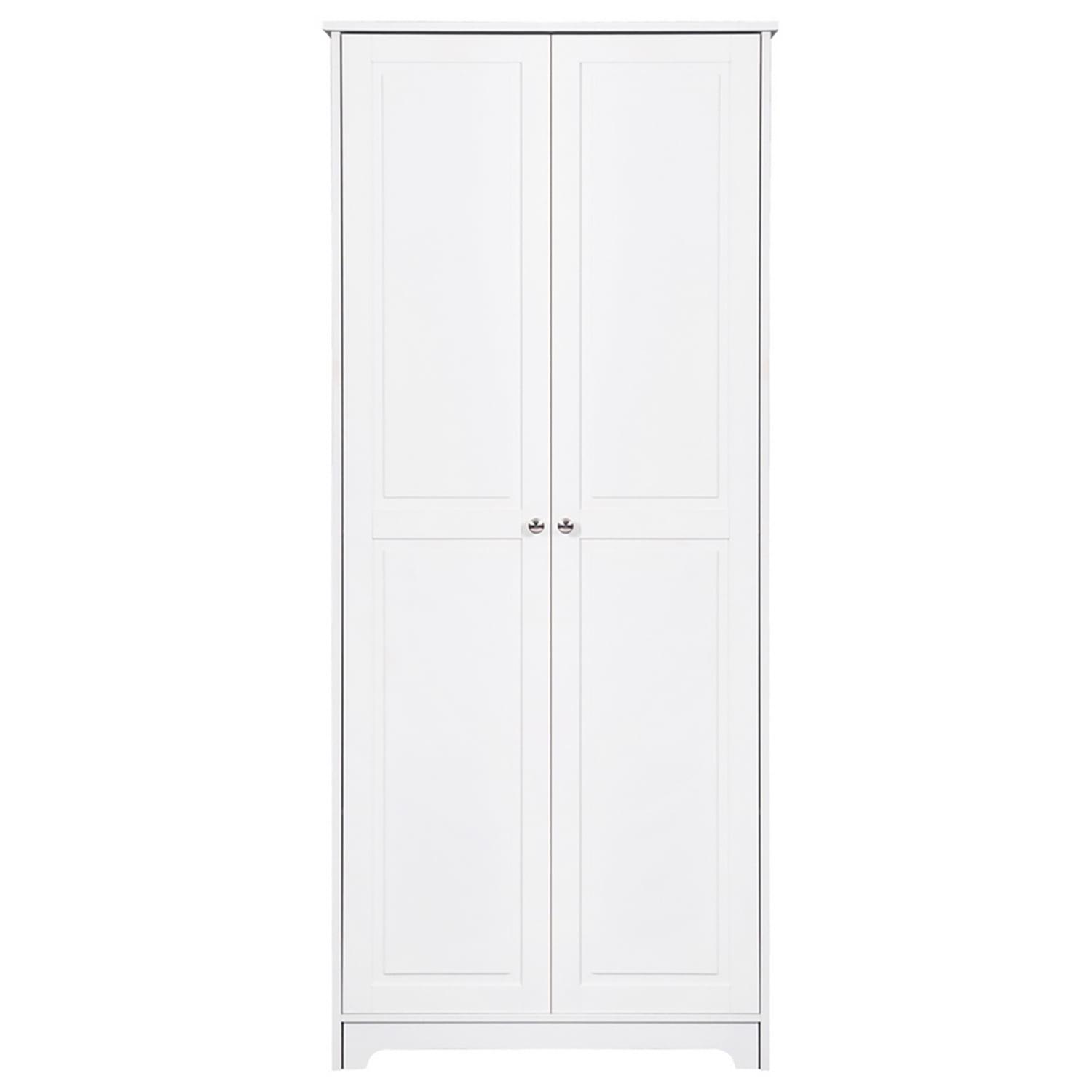 Ktaxon 2-Door Armoire with 5 shelves, Kitchen Pantry Storage Cabinet Wardrobe, 72" White