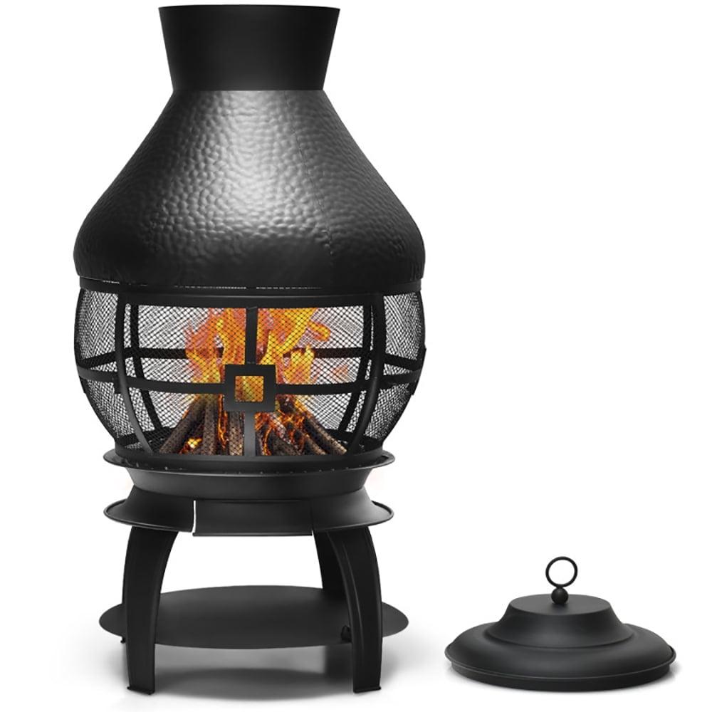 Heatmaxx Round Cast Iron Wood Burning Smokeless Chimnea