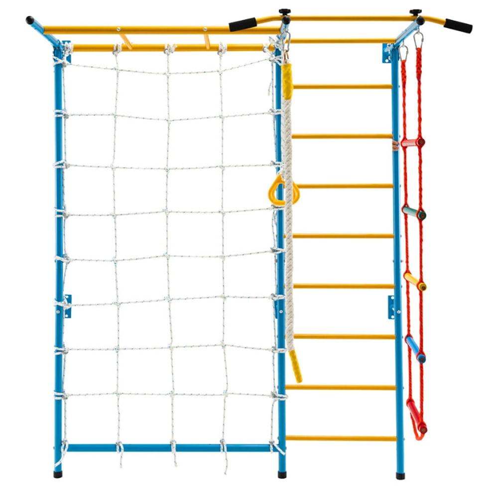 Costway 7 in 1 Kids Indoor Gym Playground Swedish Wall Ladder Children Home Climbing Gym