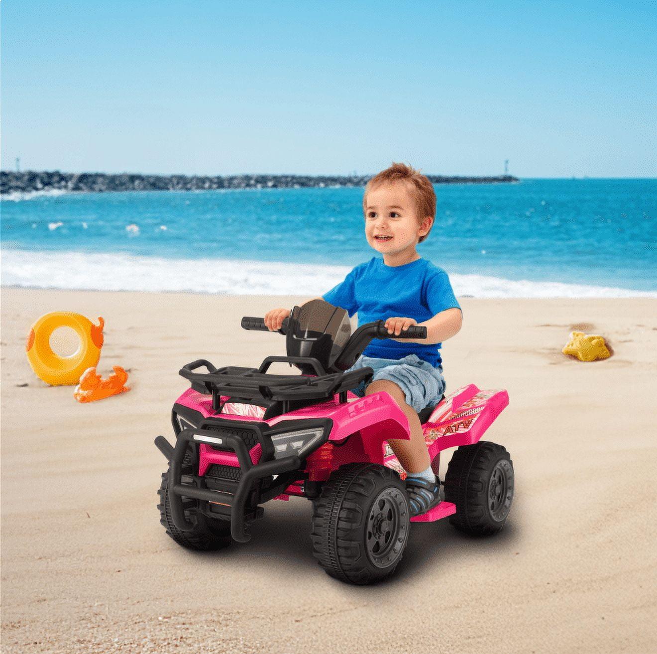 Rosy 6-Volt Kids Ride-On ATV Car with Music Horn