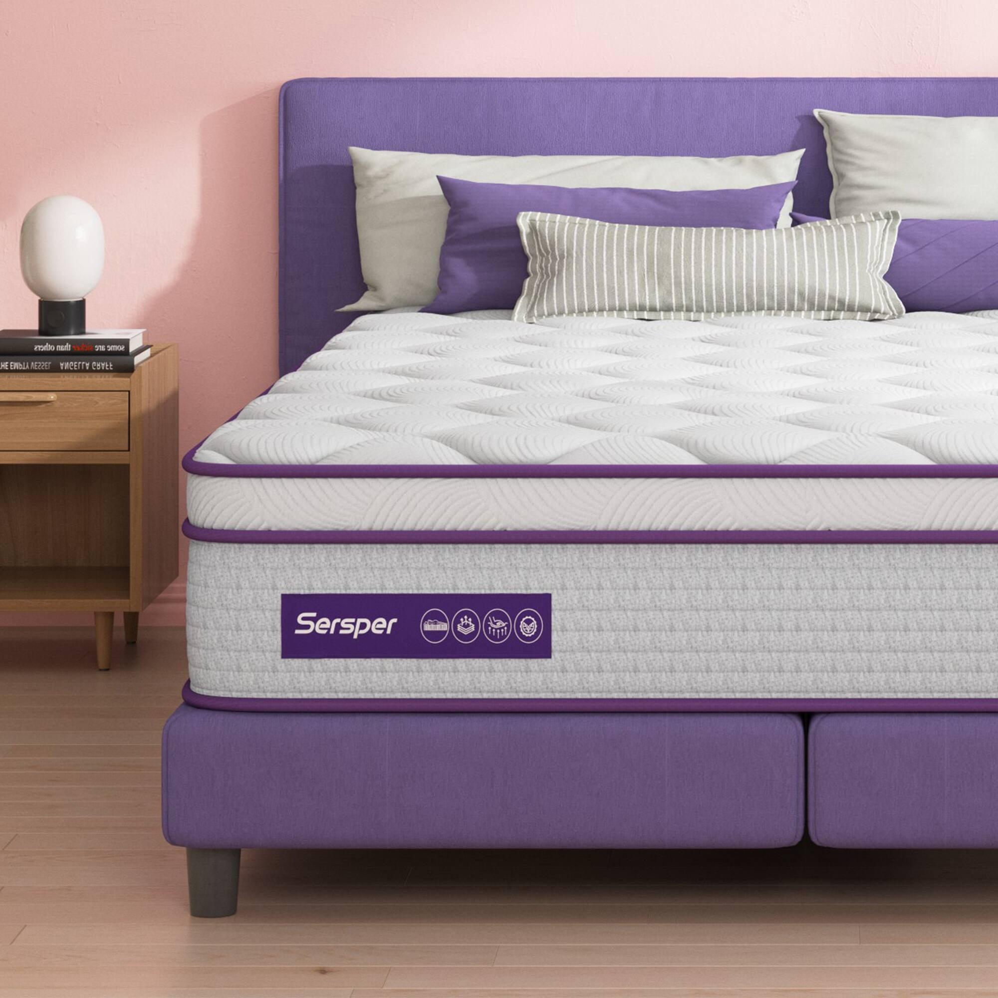 Sersper 10-Inch Twin Eurotop Innerspring Mattress