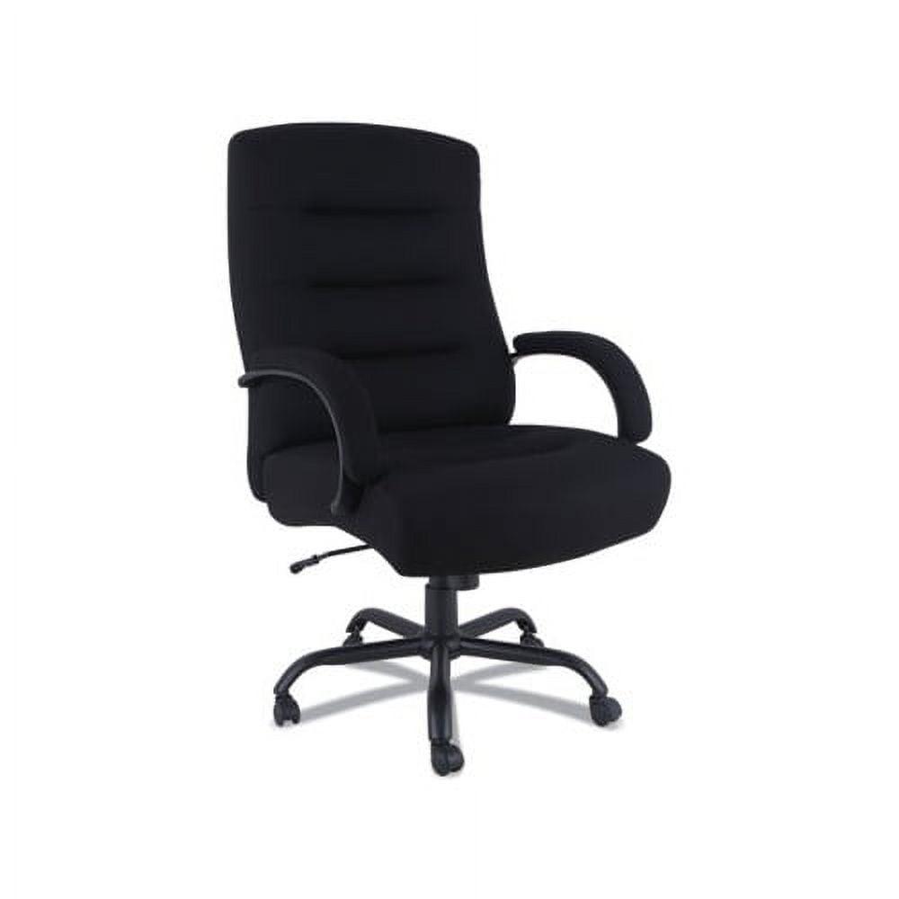 Black Kesson Series Big & Tall Swivel Task Chair with Aluminum Accents