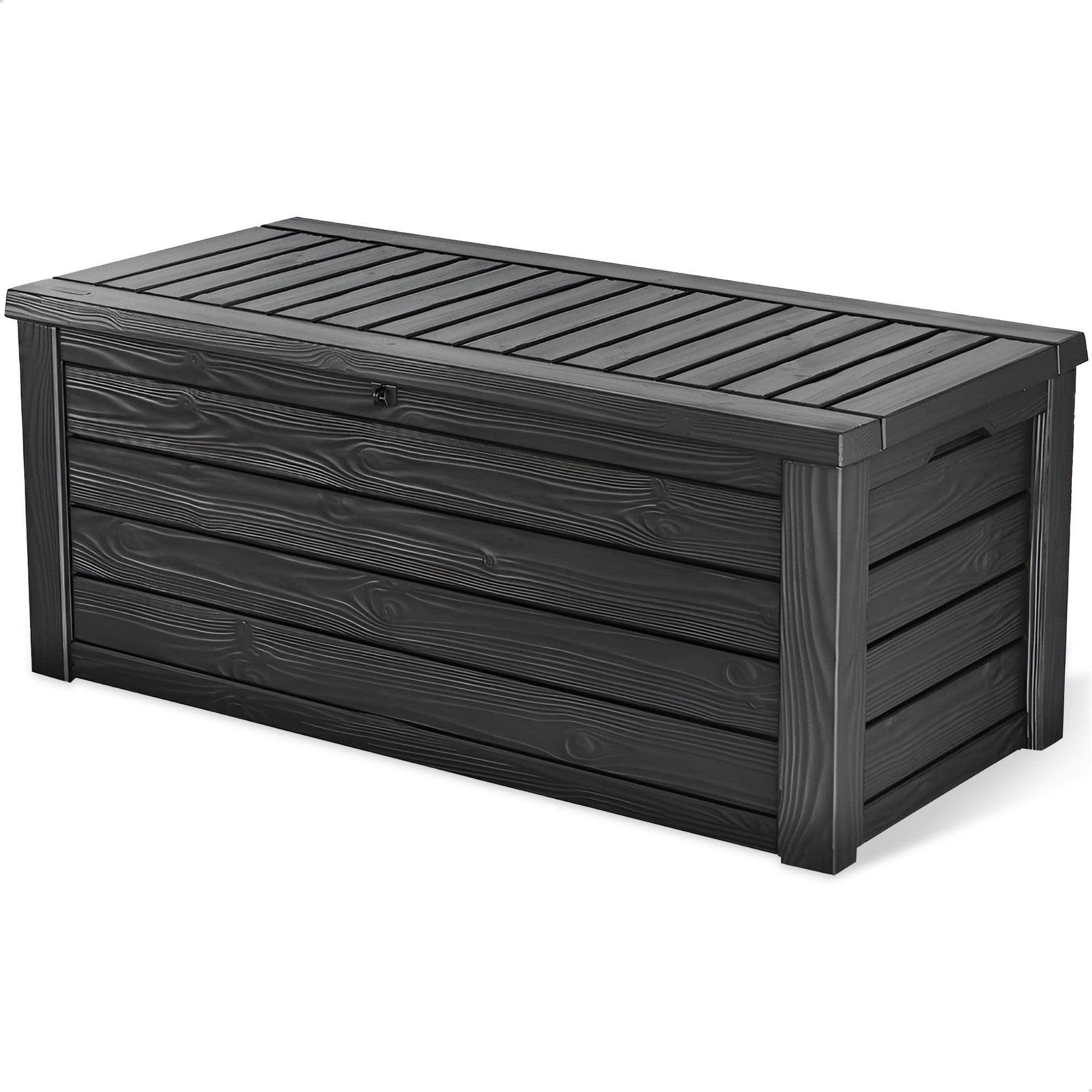 Keter Keter Westwood 150 Gallon Large Durable Resin Outdoor Storage and Organization Deck Box For Patio Furniture and Supplies