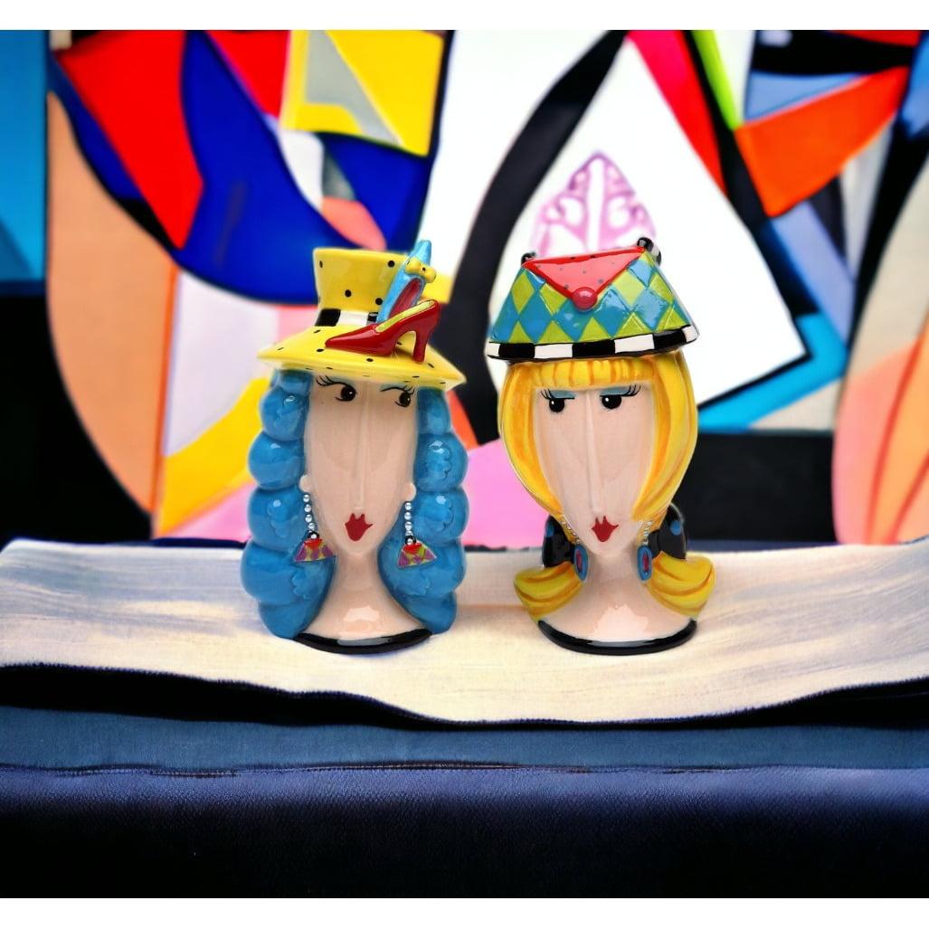 Cosmos Gifts Ceramic Salt and Pepper Shaker Set