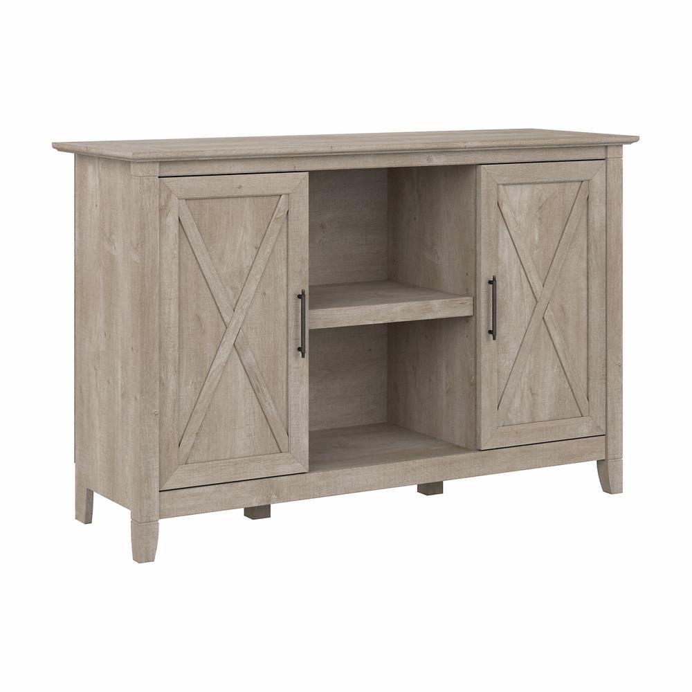 Key West Accent Cabinet with Doors in Washed Gray - Engineered Wood