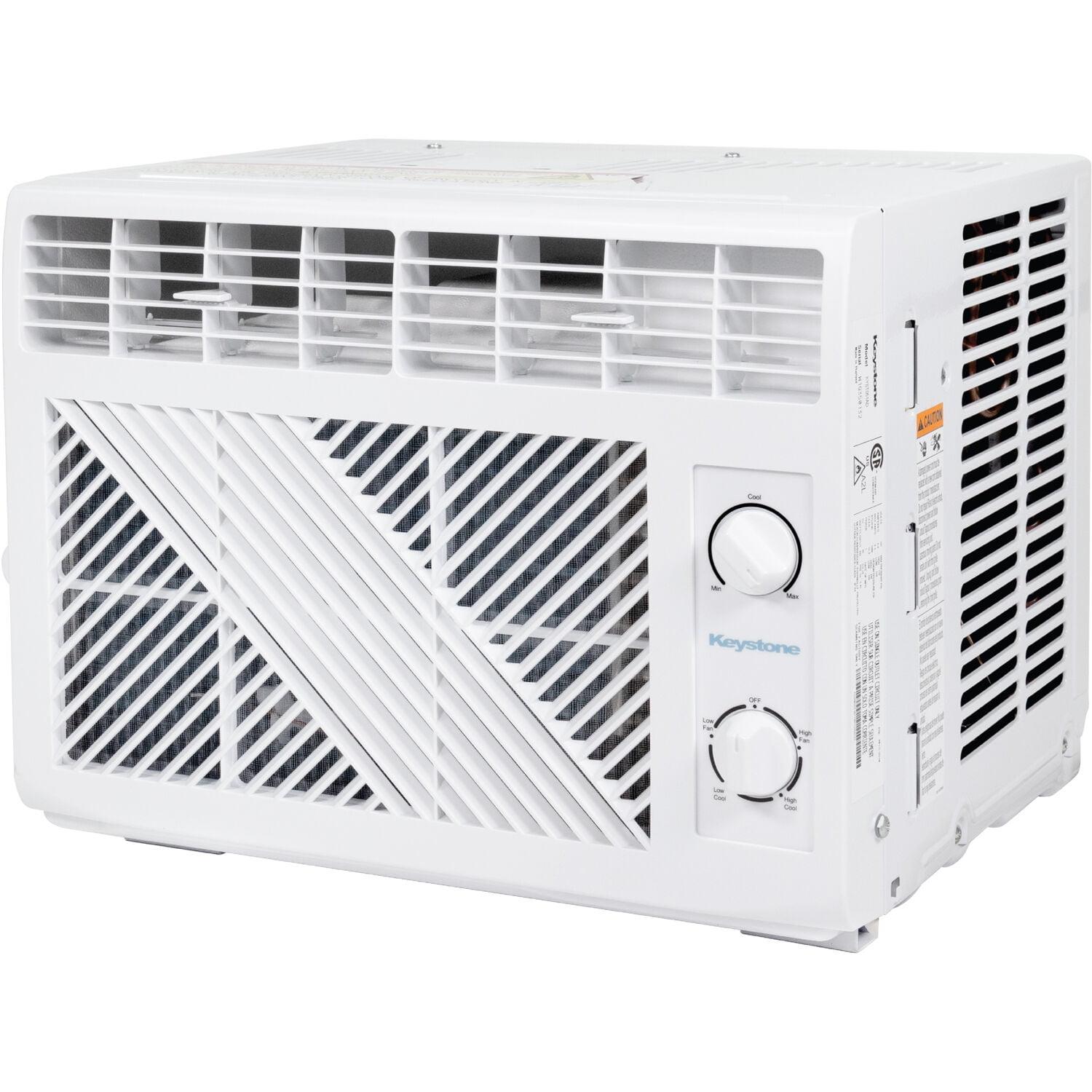 Keystone 5,050 BTU Window Mounted Air Conditioner for Rooms up to 150 Sq.Ft., White