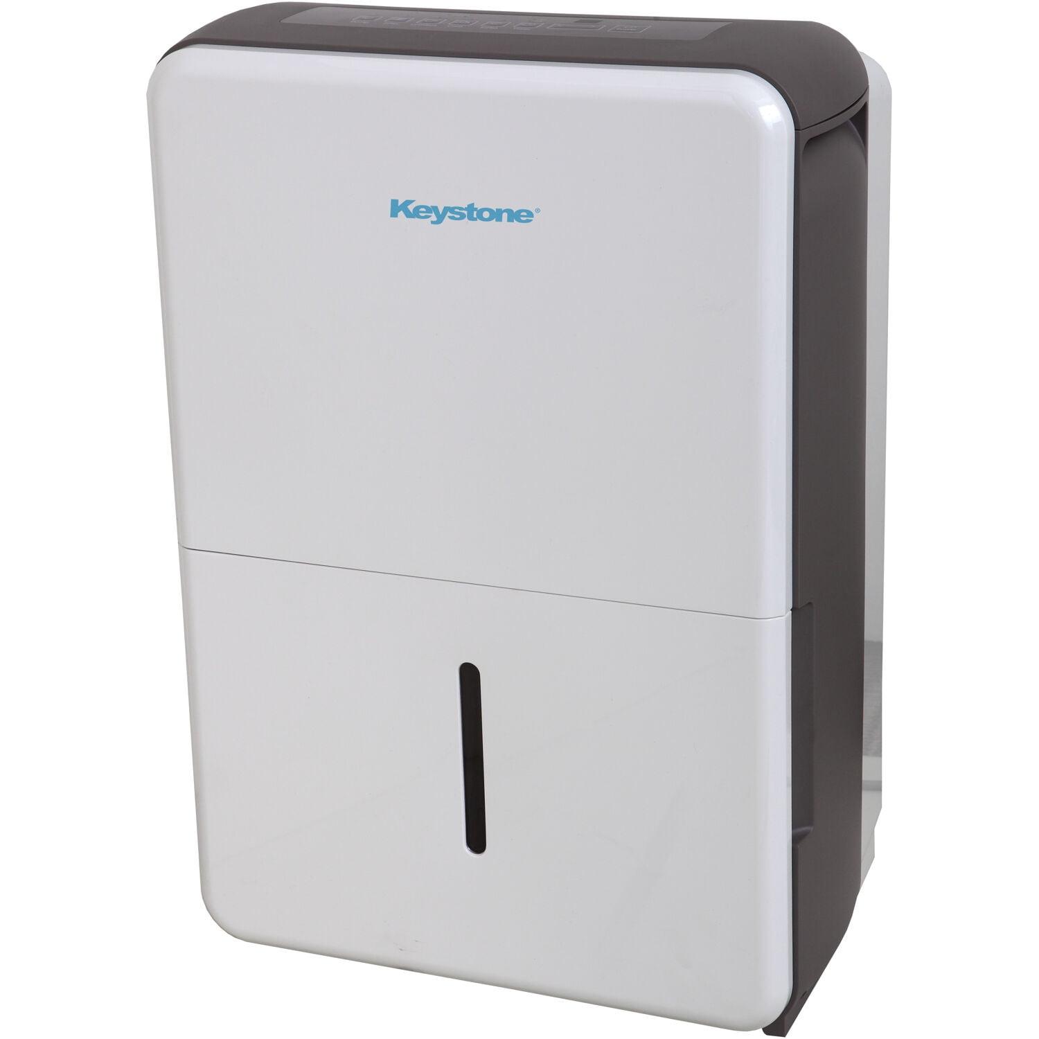 Keystone Energy Star 50-Pint Dehumidifier for up to 4,500 Sq. Ft. with Timer in White