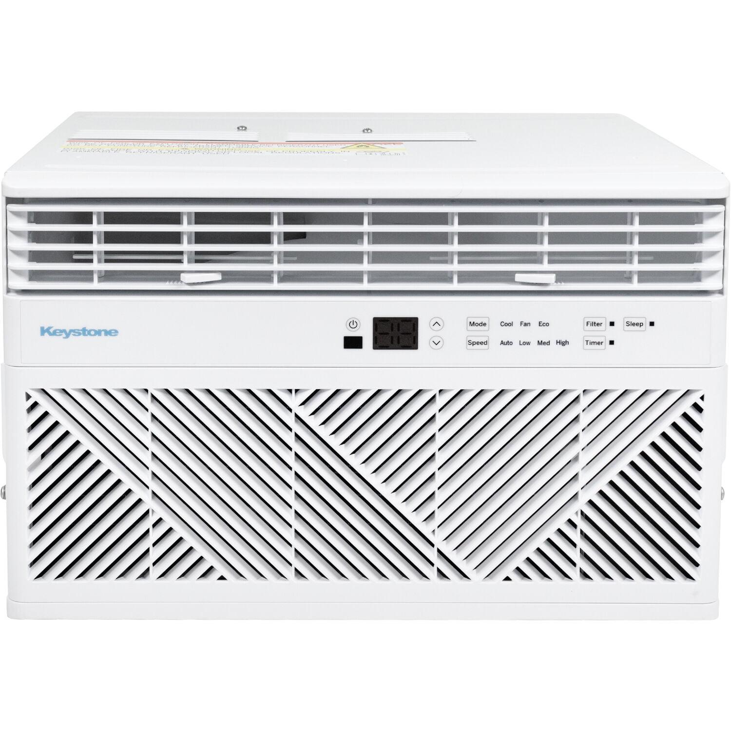 Keystone 8,000 BTU Window Mounted Air Conditioner for up to 350 Sq.Ft. with Remote Control, White