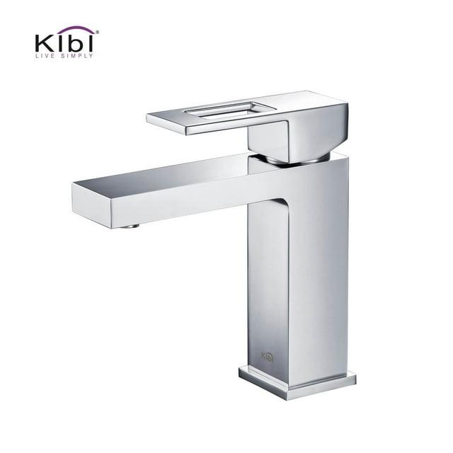 Kibi USA Single-handle Bathroom Vanity Sink Faucet w/ Water Hose Chrome Chrome Finish