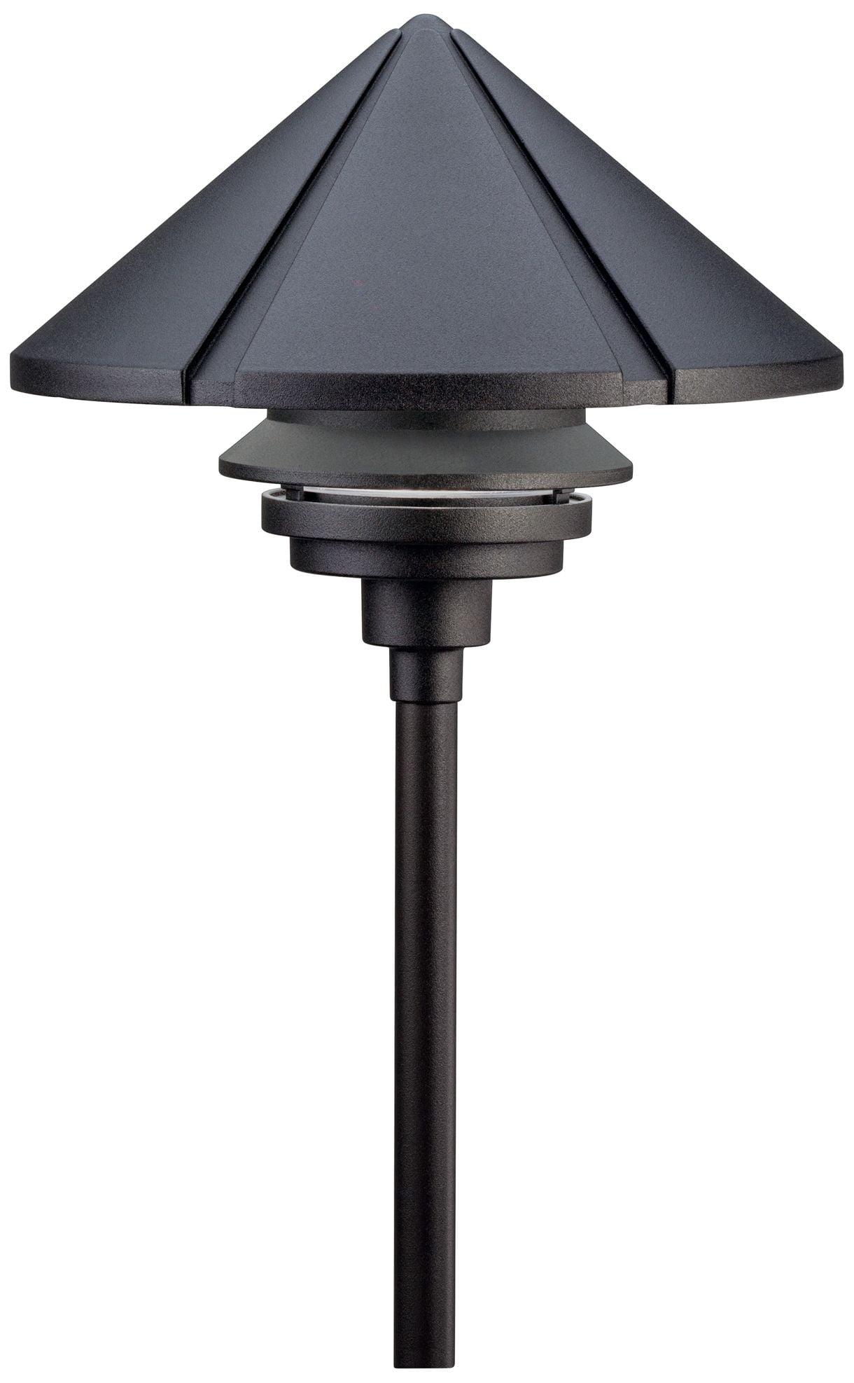 Line Voltage 1 Light Path Lamp 9.5 Inches Tall By 11.5 Inches Wide-Textured Black Finish Kichler Lighting 15211Bkt