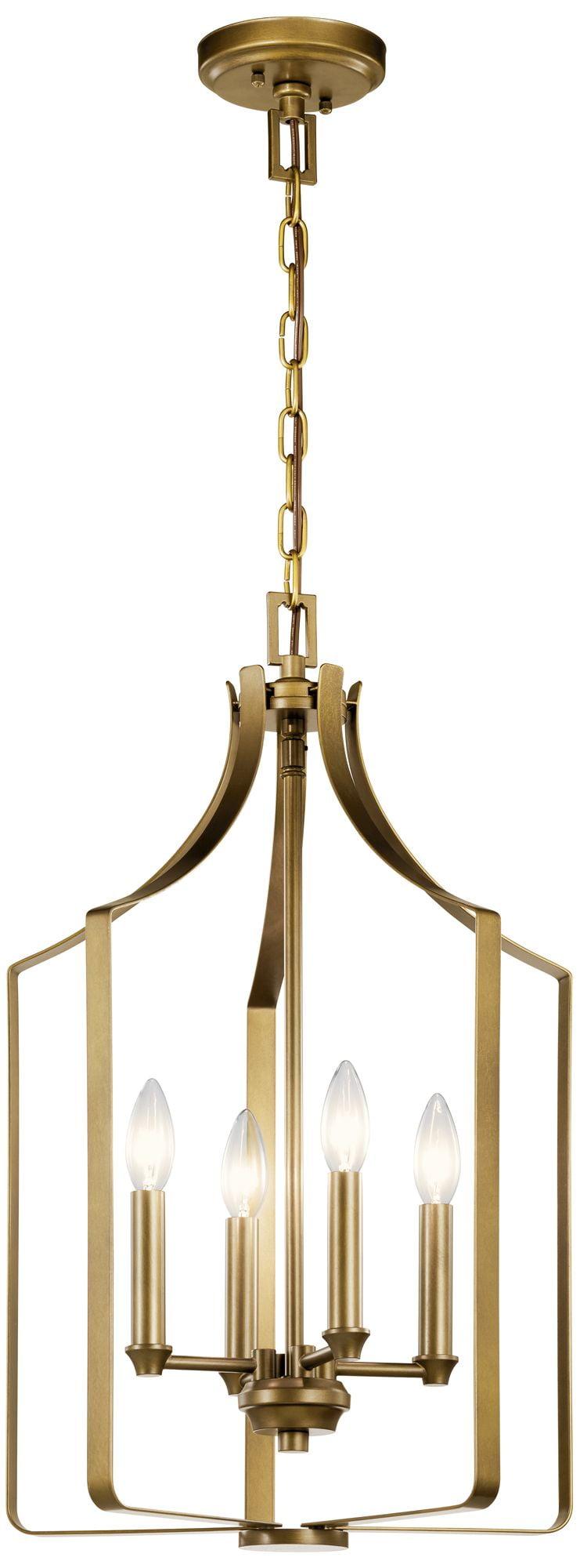 Kichler 42496 Morrigan 4 Light 15" Wide Taper Candle Style Chandelier - Brass