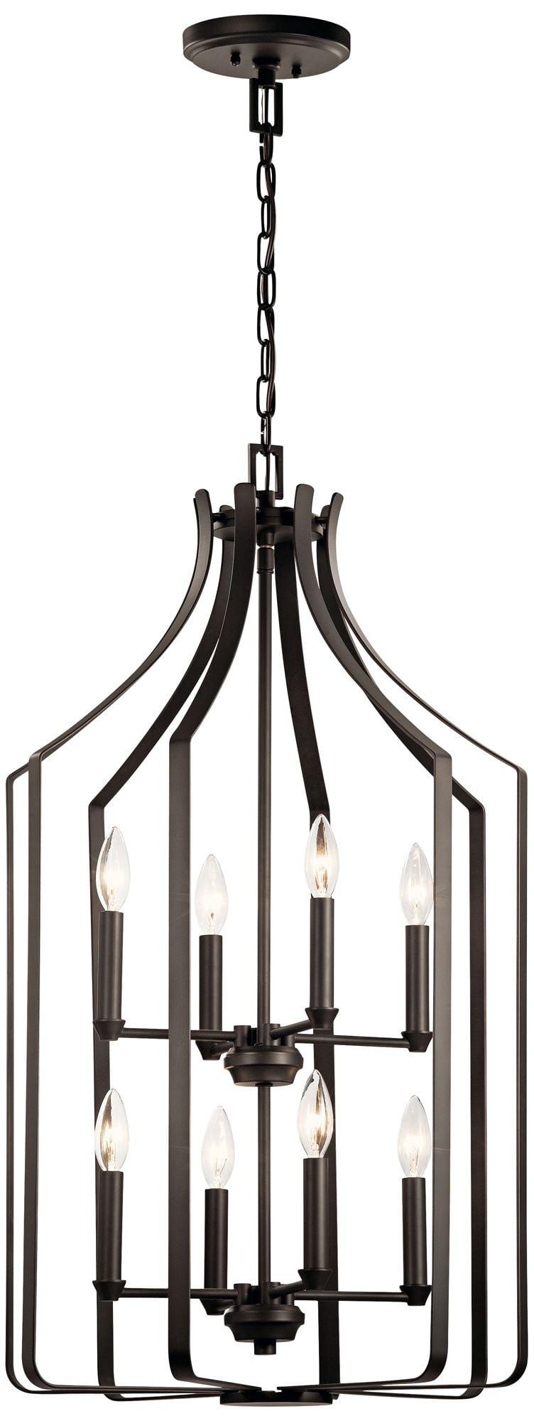 Morrigan 19" 8 Light Foyer Chandelier Brushed Nickel