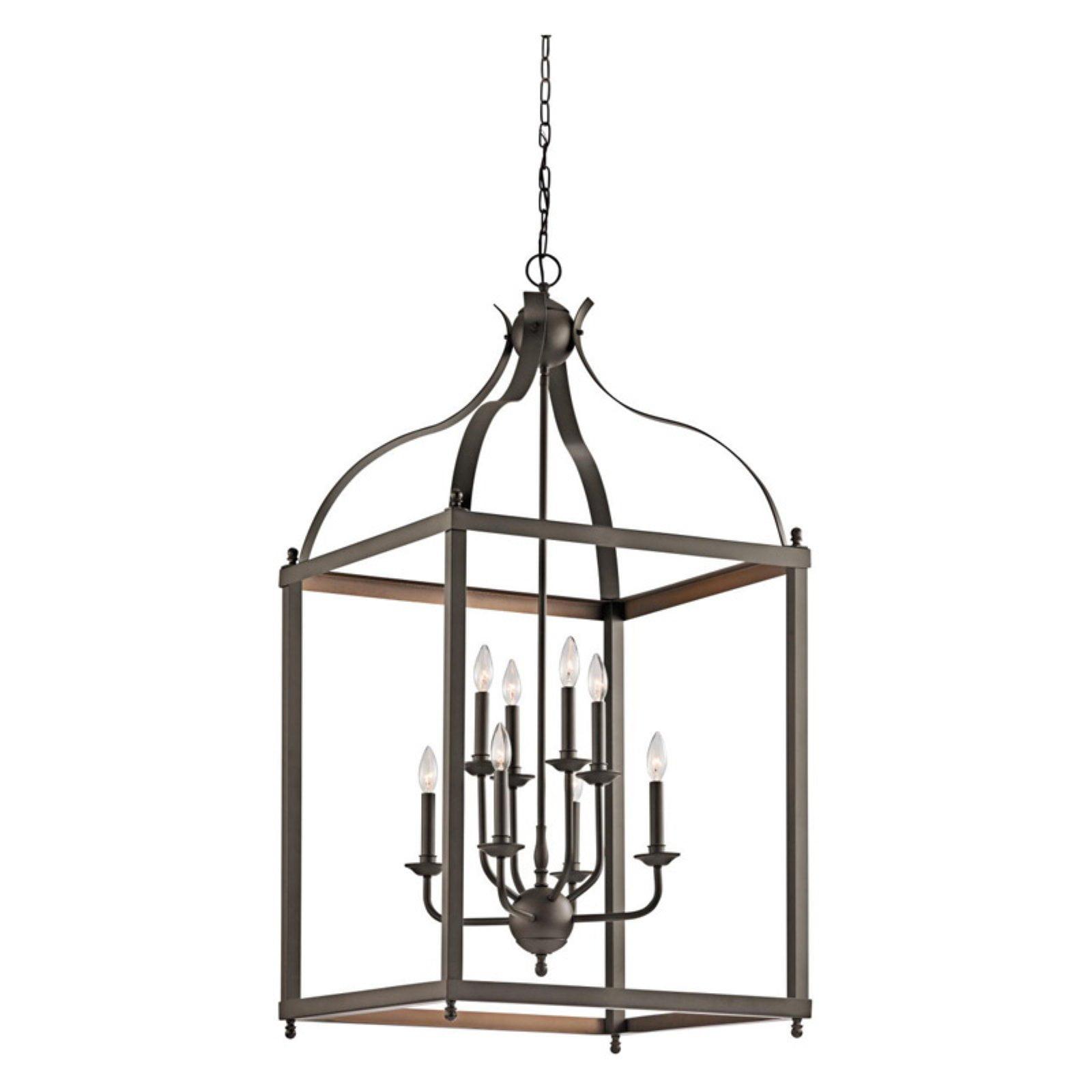 Larkin Olde Bronze 8-Light Traditional Globe Pendant Chandelier