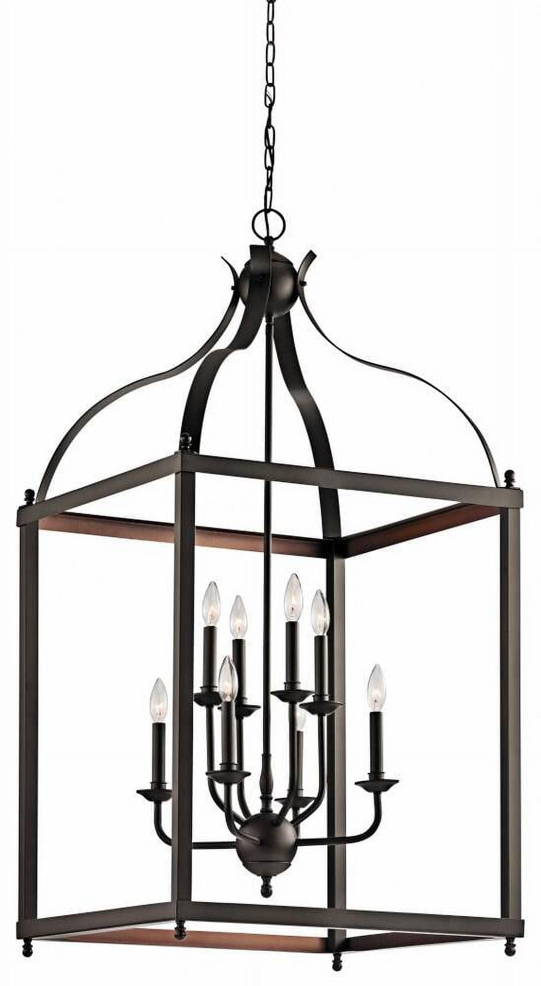 Larkin 47.75" 8 Light Pendant in Brushed Nickel