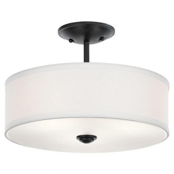 Kichler Lighting Shailene 3 - Light Semi-Flush Mount in  Black