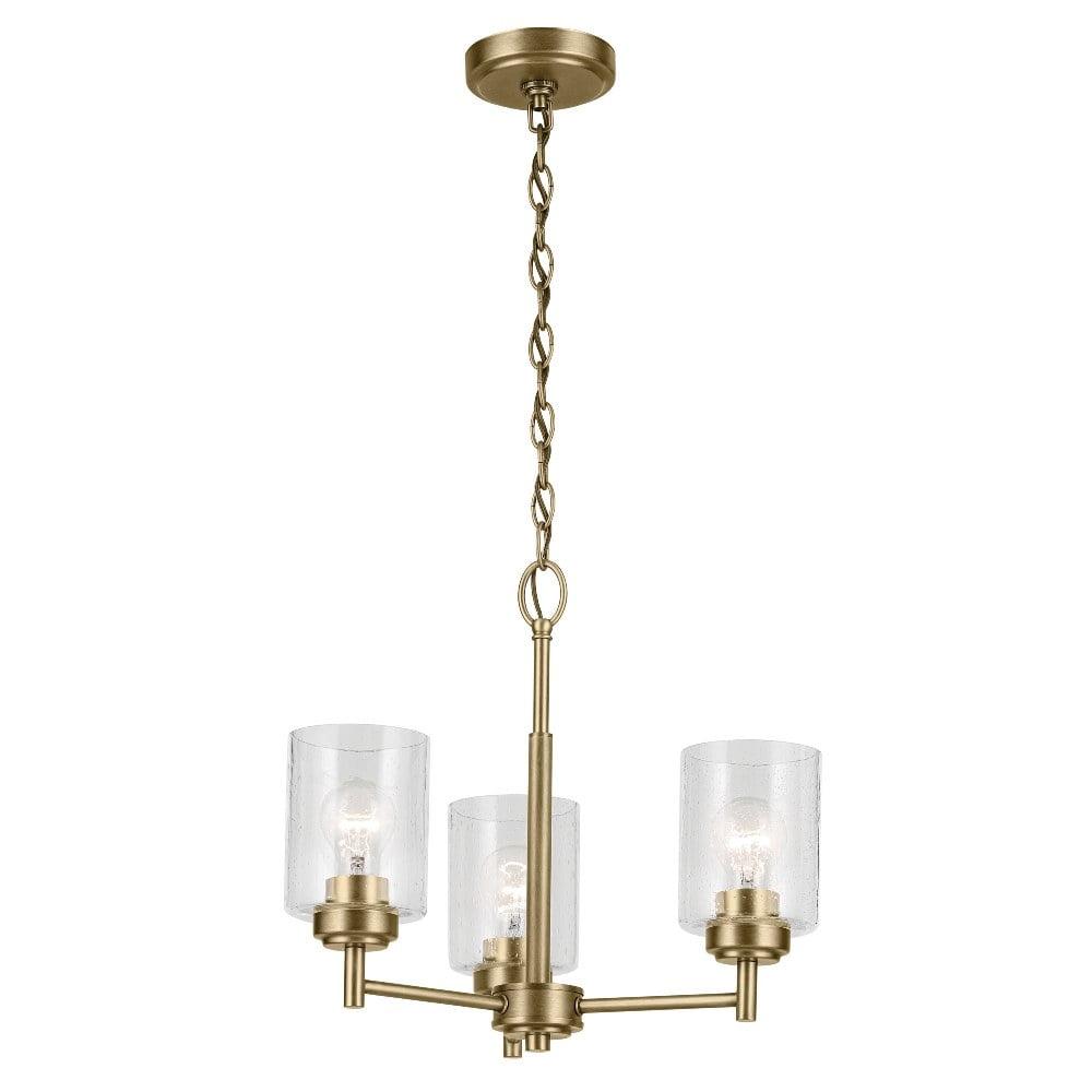 Winslow 3 - Light Steel Dimmable Round Chandelier