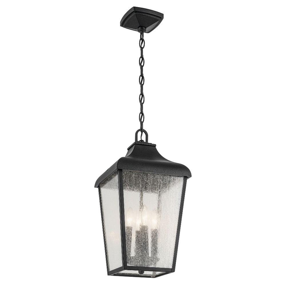 Kichler 49740 Forestdale 4 Light 10" Wide Outdoor Taper Candle Mini Pendant - Black