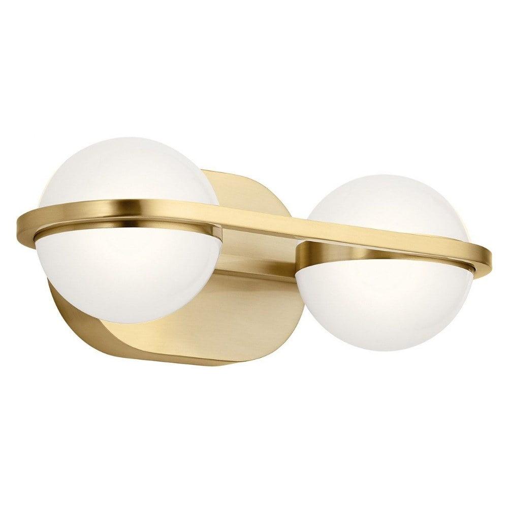 Kichler 85091 Brettin 2 Light 14" Wide Led Bathroom Vanity Light - Gold