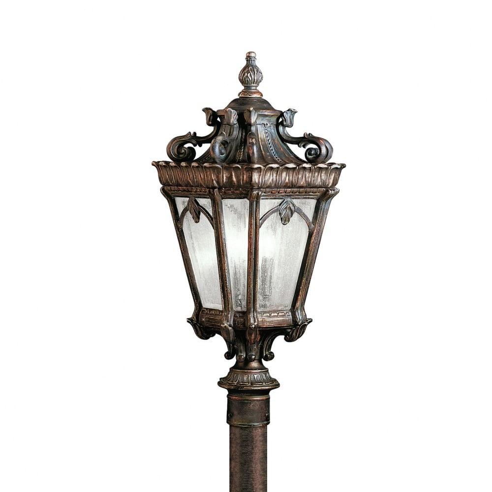 Kichler 9558 Tournai 3 Light 27" Tall Single Outdoor Post Light - Londonderry