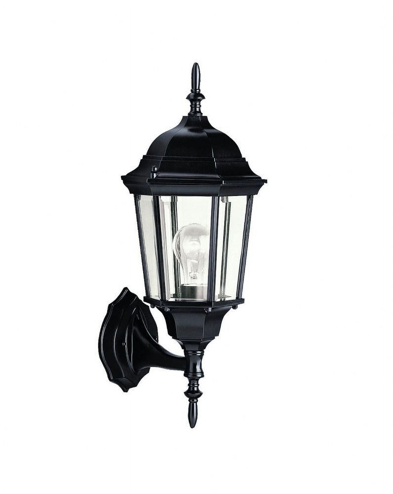 Madison 22.75" Black Outdoor Wall Lantern with Clear Glass