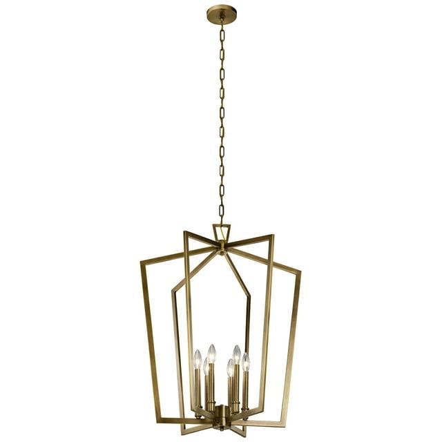 Kichler Lighting Abbotswell 6 - Light Pendant in  Natural Brass