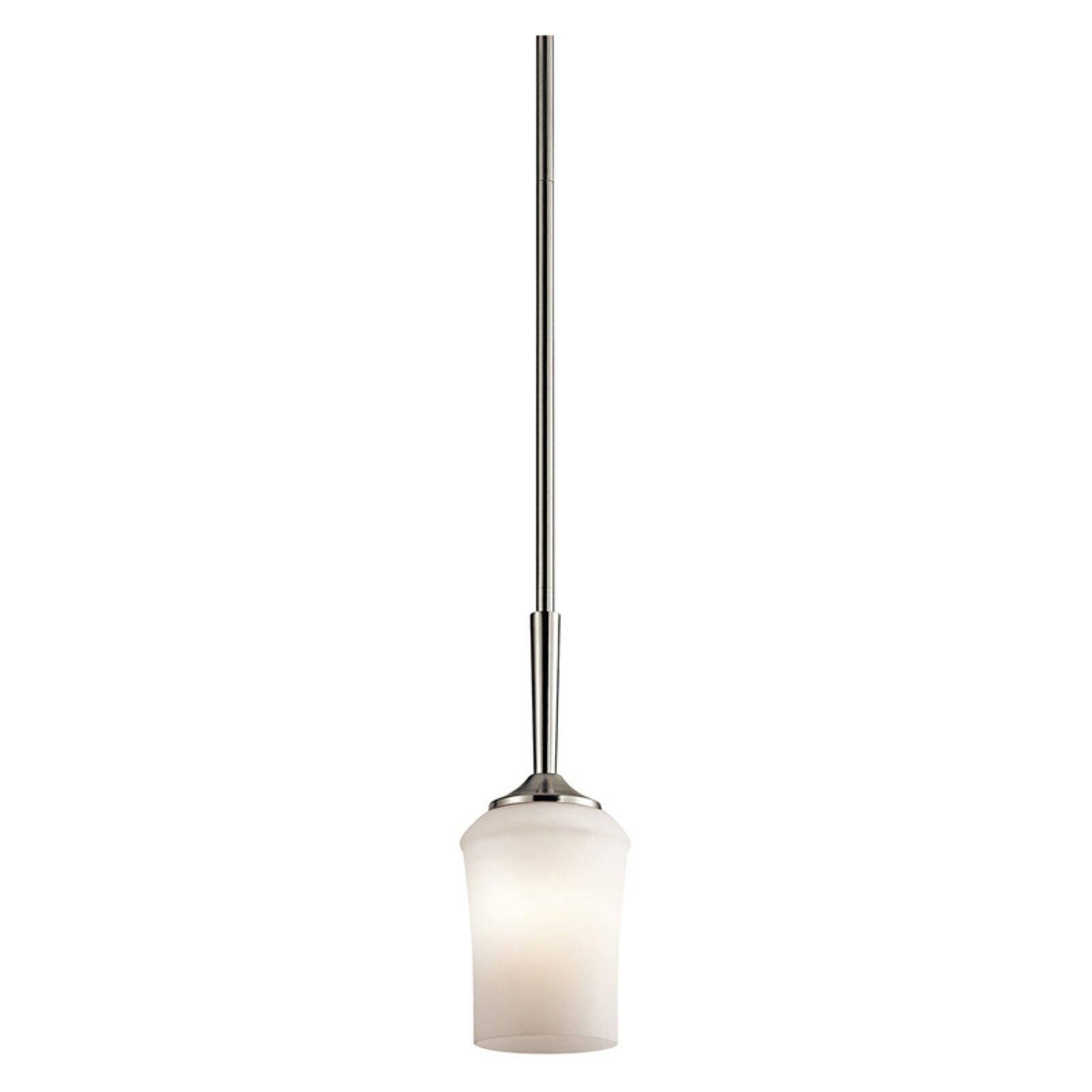 Aubrey 13" Brushed Nickel Mini Pendant Light