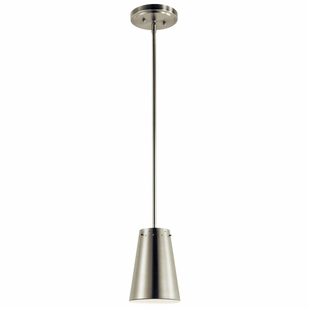 Kichler Intex 6" Wide Brushed Nickel LED Mini Pendant