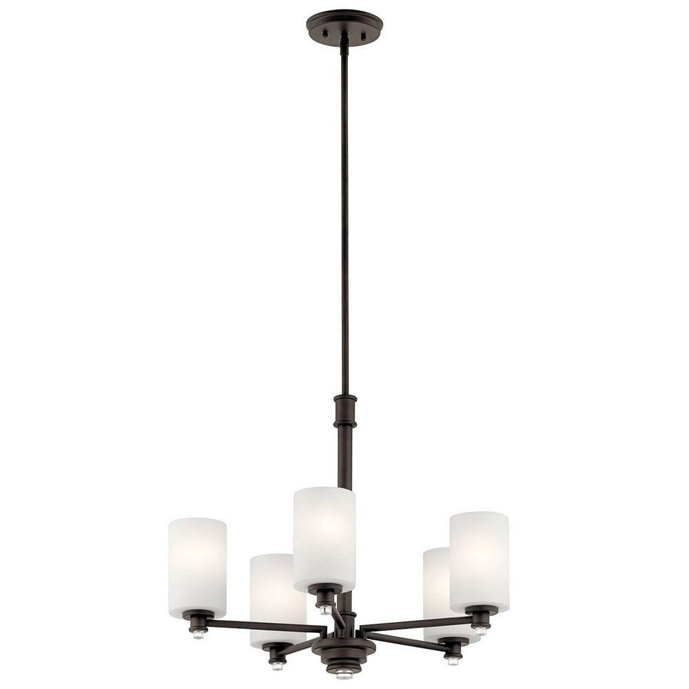 5 Light Medium Chandelier With Transitional Inspirations 19.75 Inches Tall By 24 Inches Wide-Olde Bronze Finish-Led Lamping Type Kichler Lighting