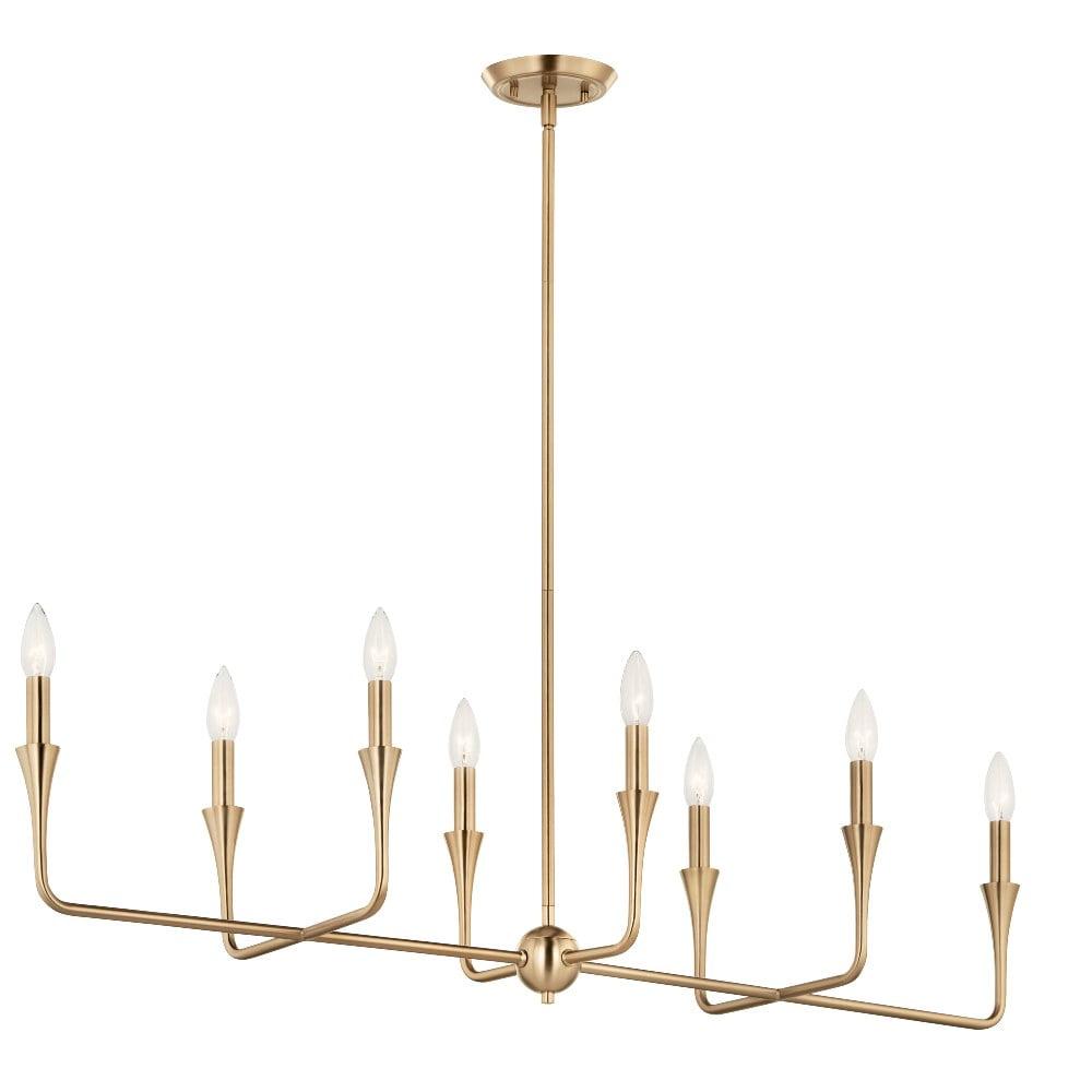 52693CPZ-Kichler Lighting-Alvaro - 8 Light Chandelier-24.25 Inches Tall and 11.5 Inches Wide-Champagne Bronze Finish