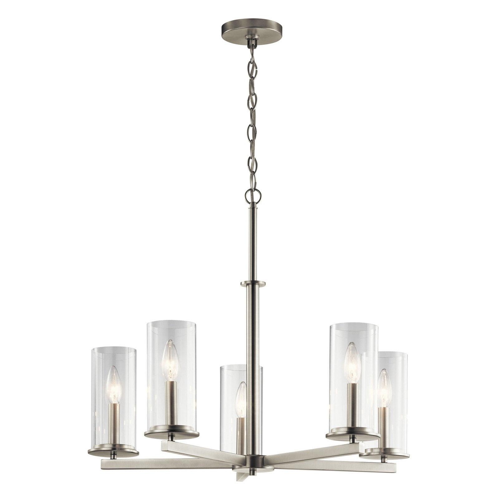 Kichler Lighting Crosby 5 - Light Chandelier in  Brushed Nickel