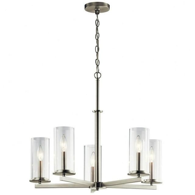 Kichler Lighting Crosby 5 - Light Chandelier in  Brushed Nickel