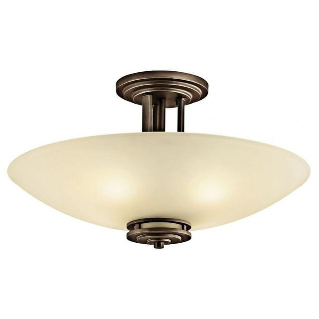 Hendrik Glass Semi Flush Mount