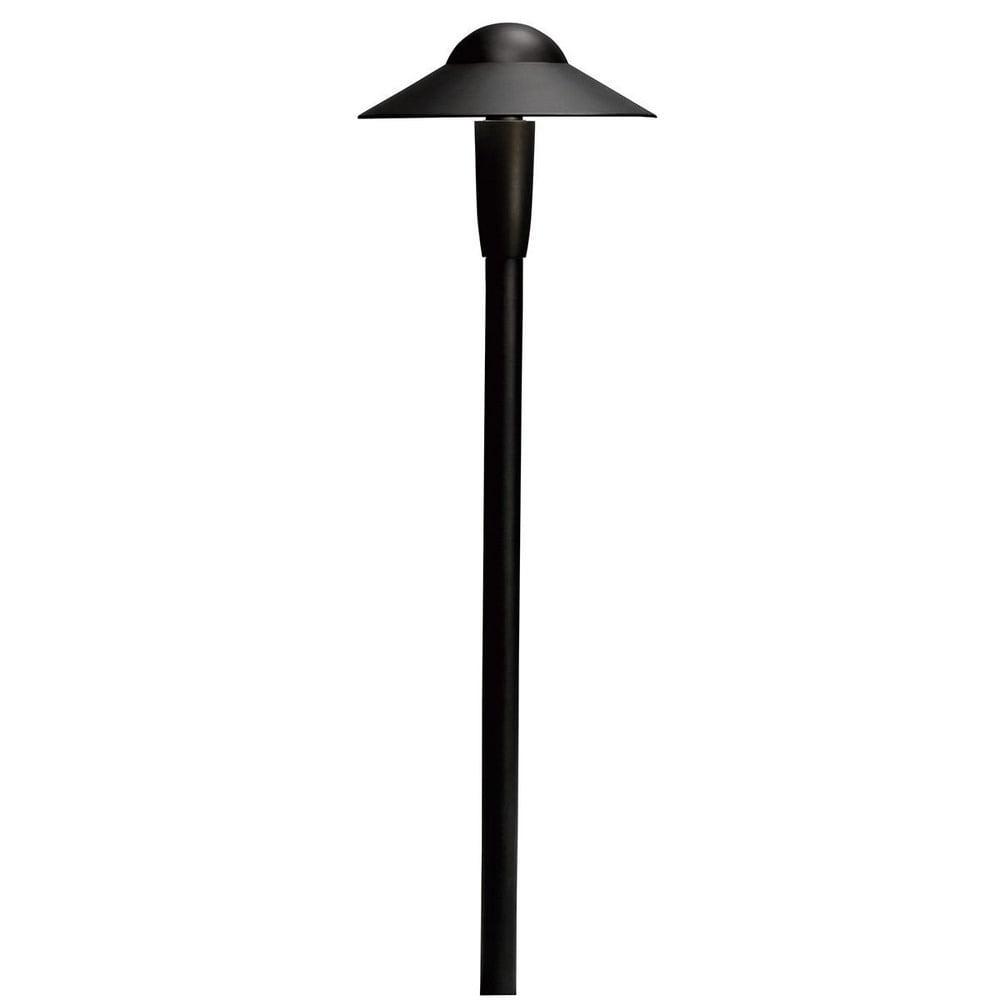 Sleek Black LED Pathway Floor Light Utilitarian Style