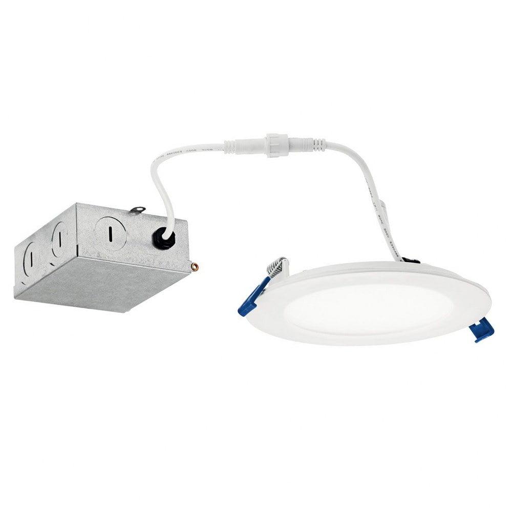 EcoBright 6" White Glass LED Energy Star Ceiling Light