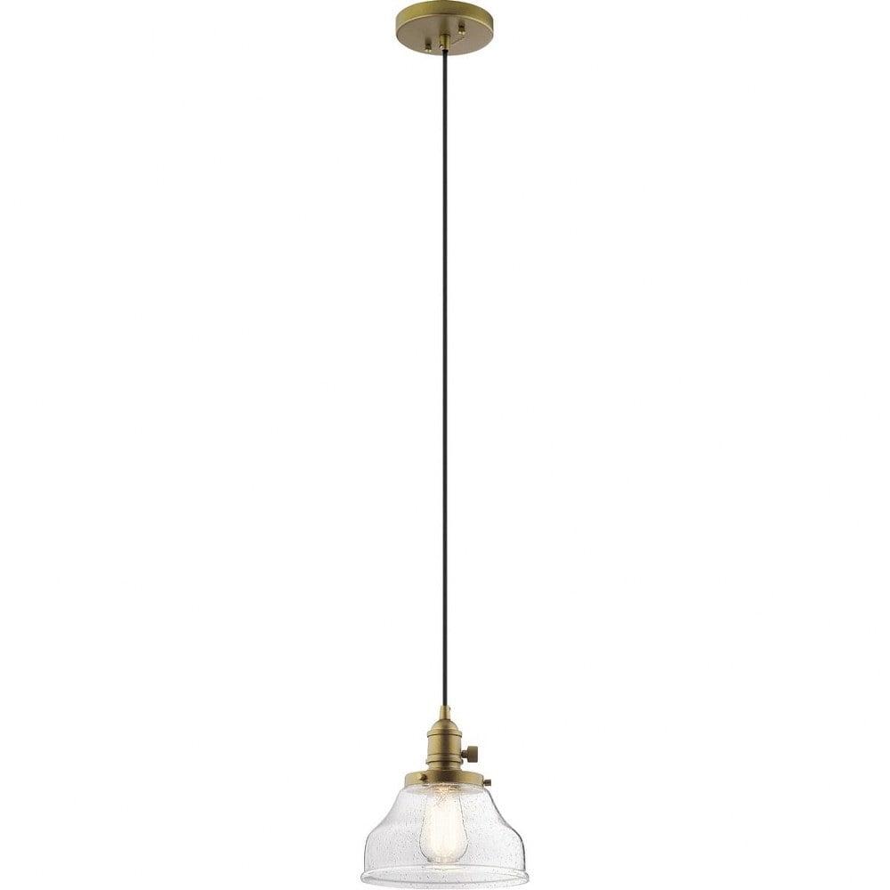 Kichler Lighting Avery 1 - Light Pendant in  Natural Brass