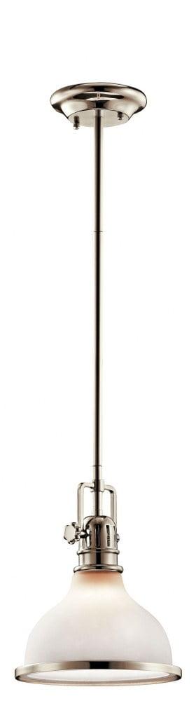 Kichler Lighting Hatteras Bay 1 - Light Pendant in  Polished Nickel