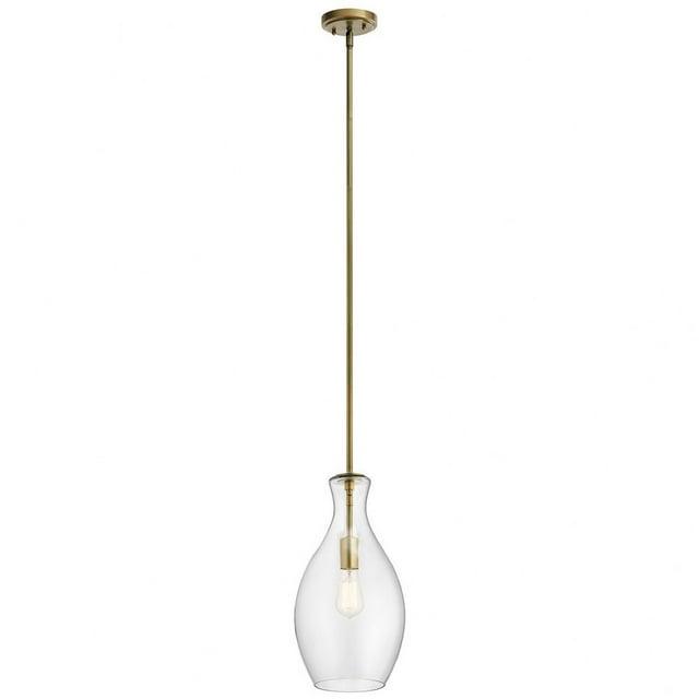 Kichler Lighting Everly 1 - Light Pendant in  Natural Brass